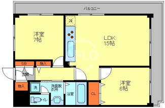 【間取り】 | ハイツ森ノ宮　東中本小学校区 | ハイツ森ノ宮　間取り