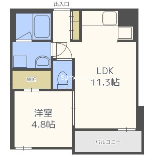 セイワ南堀江リバーレジデンスWESTの間取り