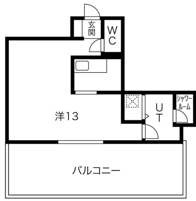 大阪市中央区南船場４丁目の事務所の間取り