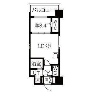 ミラージュパレス難波幸町の間取り