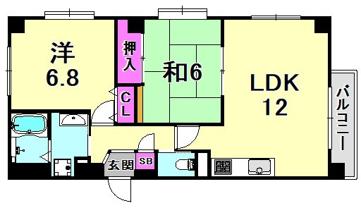 コージースクエアーの間取り