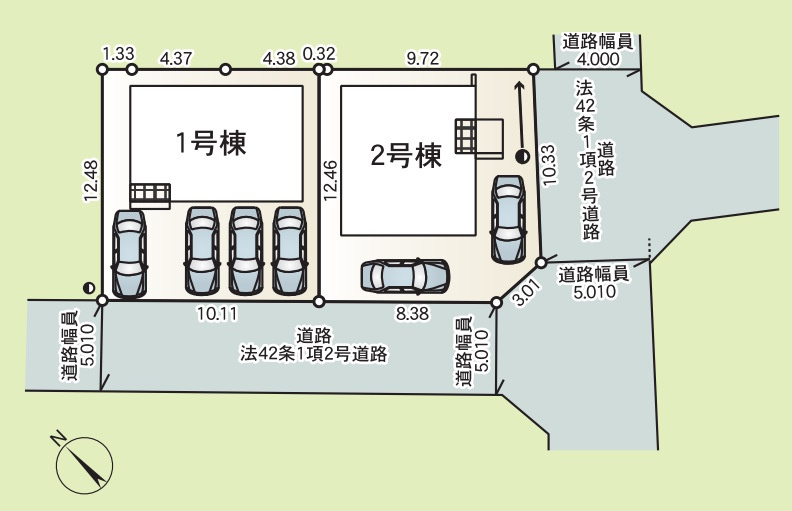 相模原市中央区田名第148の区画図
