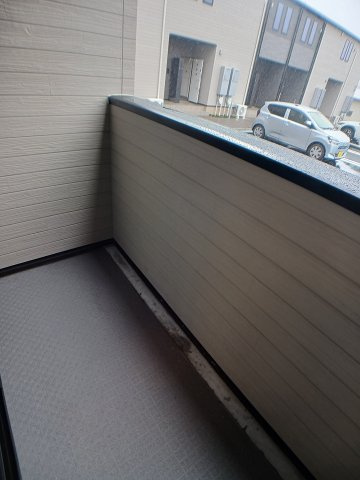 サニーフラット黒岡Aのバルコニー