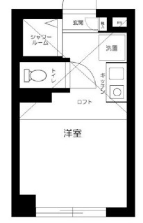 新宿区市谷台町の賃貸マンションの間取り