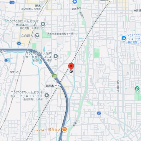 東奈良リッツハウスの地図