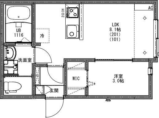 ＷＩＳＥ　ＴＥＲＲＡＣＥ　西大宮の間取り