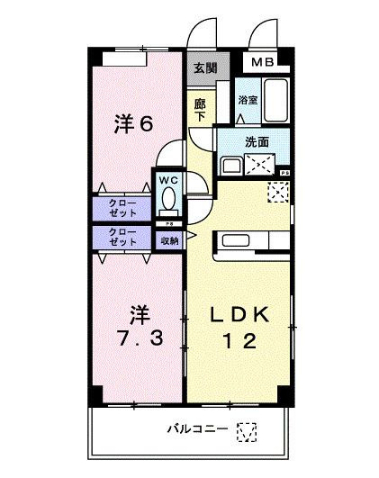 モヤ　ガイバの間取り