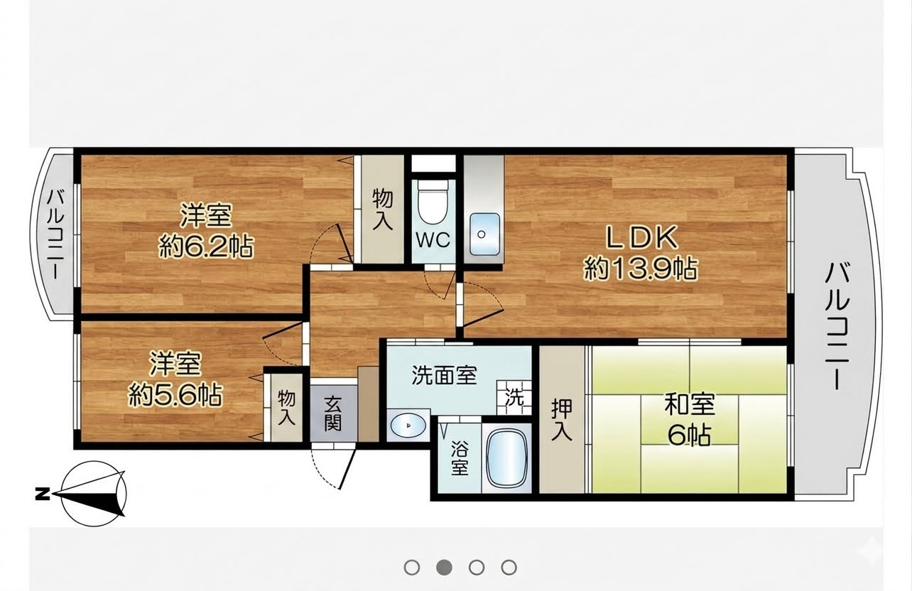 アムール真砂の間取り