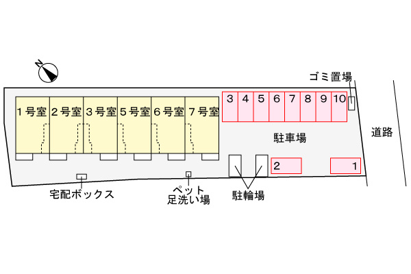 春夏冬Ⅲの区画図