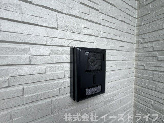 【新築戸建】いわき市中岡町第7のセキュリティ|1号棟写真　テレビモニター付きインターフォン