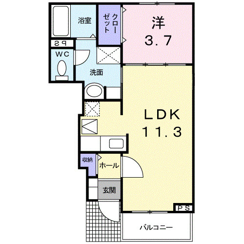 サンローランの間取り