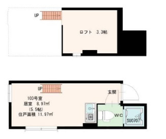 ひかりコーポキングの間取り