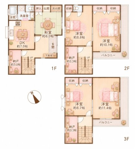 佐太東町1丁目　中古一戸建ての間取り|間取り図はいかがですか？ご希望を叶える間取りですか？リビングの広さは？水回りの位置は？カウンターキッチン？など色々な情報が集約されています。弊社ではリフォームなどのご相談も承っております。