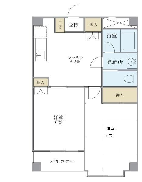 パヴィヨン・ブランの間取り|間取りです。