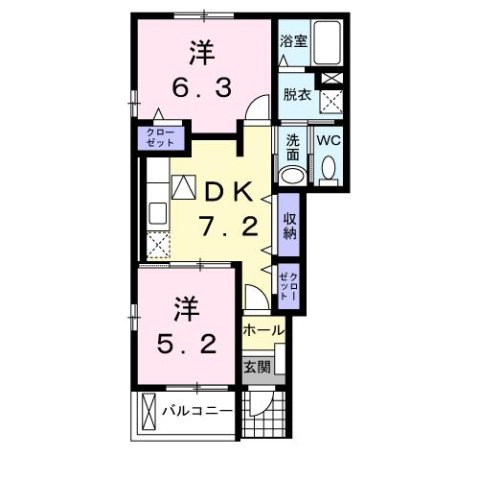 【間取り】 | デスパシオＡ
