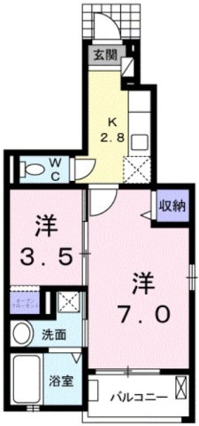 コズカアロッジオの間取り