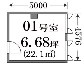 三洋北堀江ビル7階の間取り