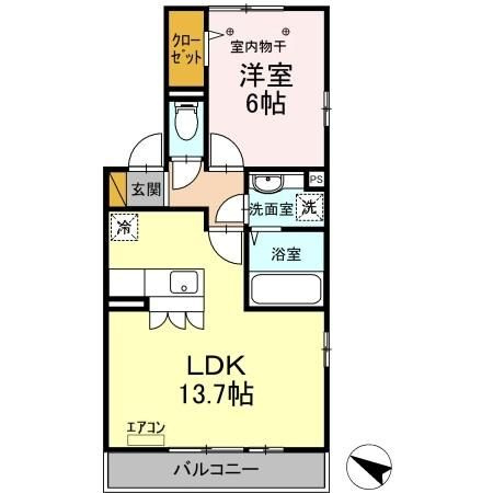 ヴェルドミール　Ｂの間取り
