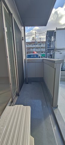 ソリティア茨木のバルコニー