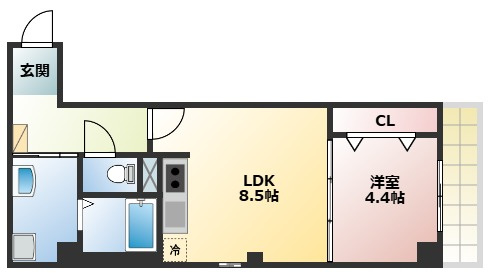 ソリティア茨木の間取り