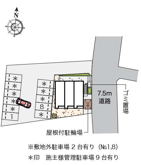 レオネクストコーラルリーフ の区画図