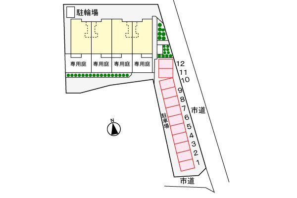 フォレストフェアリーの駐車場