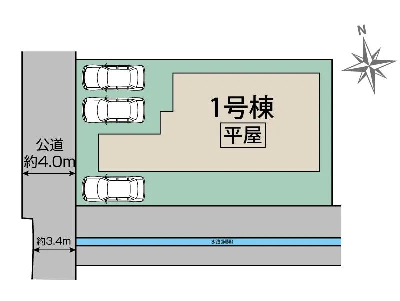 [新築住宅] 深谷市西島 全1棟の区画図