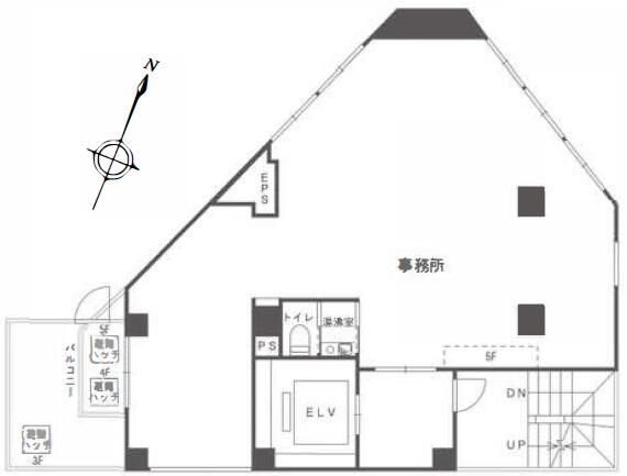 新宿区住吉町の店舗事務所