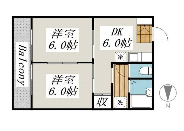 エクセレントひばりが丘Bの間取り