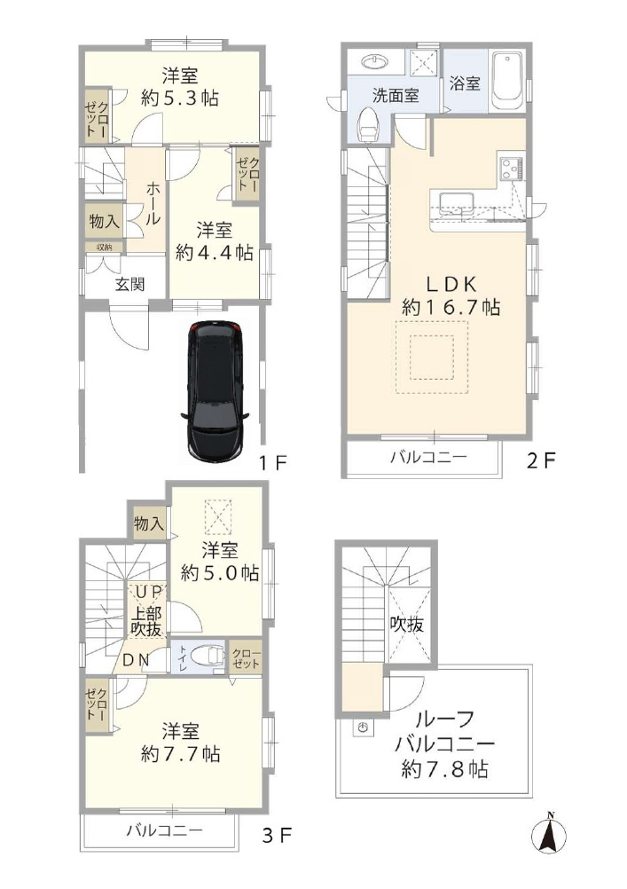 世田谷区千歳台3丁目　中古戸建の間取り|間取り図

現地ご見学希望・資料請求などお気軽にお問い合わせ下さい！
03-5990-5201