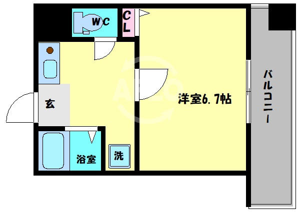 FLAT34深江橋　宝栄小学校区の間取り|FLAT34深江橋