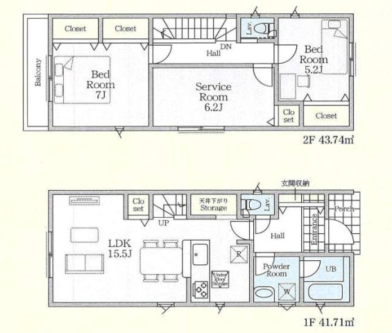 【間取り】 | 2SLDKは、サービスルーム、二つの居室、リビングダイニングキッチンを備え、収納と趣味の空間を確保できます。リビングで家族団らんを楽しめるため、ファミリーにとって非常に魅力的な間取りと言えるでしょう。