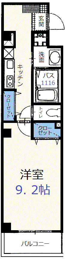 メゾン　ド　リーフの間取り
