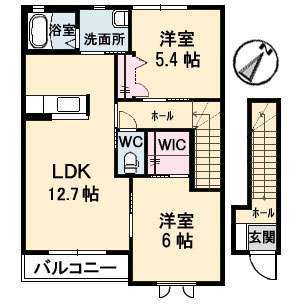 クラヴィエ一宮　Ａ棟 の間取り
