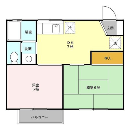 コスモクレール　Ⅰの間取り