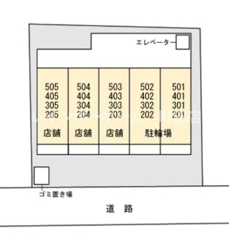 ブローテ本厚木※初期費用分割あと払いサービス利用可能物件の区画図