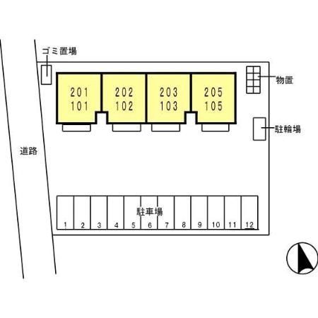 クレール開発の区画図