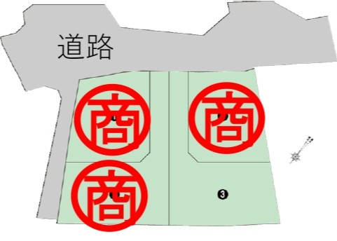 野洲市冨波甲3号地　建築条件無し売土地