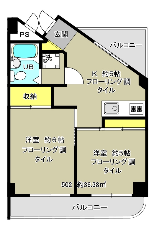 エールハイムの間取り