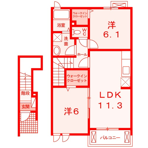 フラッツ・パディの間取り|広々57.63㎡・人気の2LDK