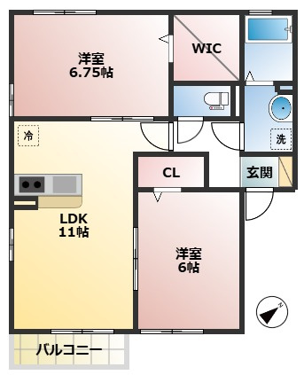 アンクレージュの間取り