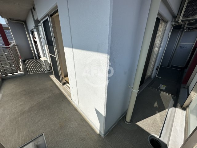 エステムプラザ難波WESTリバークロスのバルコニー|エステムプラザ難波WESTリバークロス　バルコニー