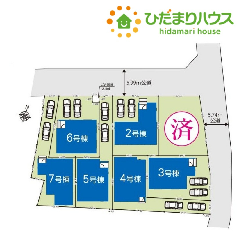 鴻巣市天神2期　新築一戸建て　グラファーレ　07の区画図