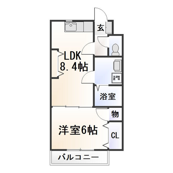 パティオ欠町の間取り