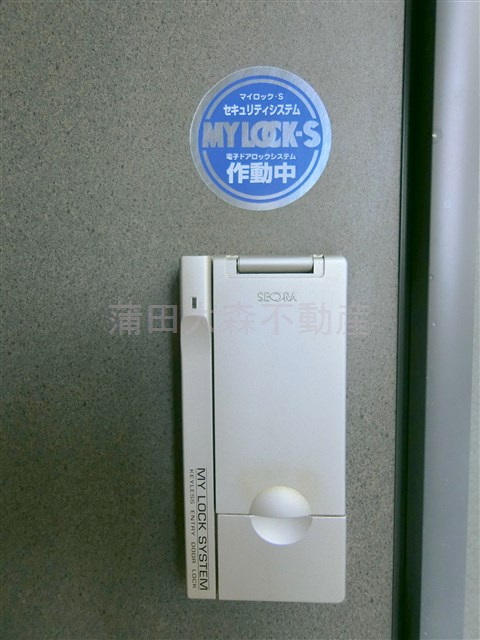 リースランド矢口A棟の玄関