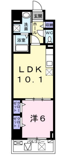 ラポール 白糸の間取り