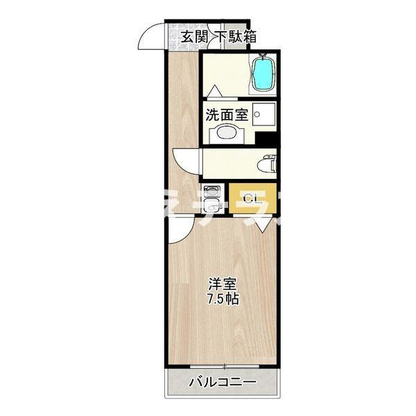 CITY SPIRE神戸元町Ⅱの間取り