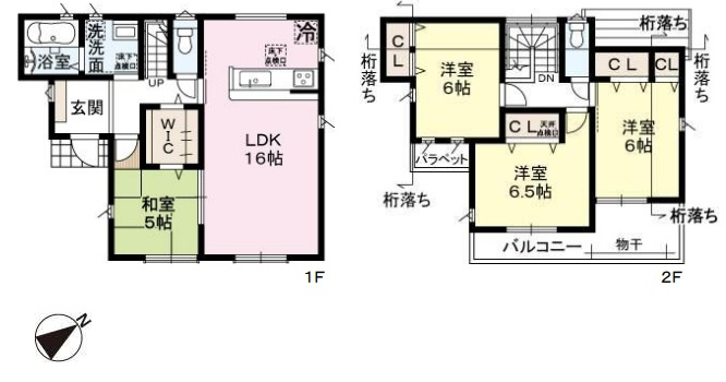 加古川市加古川町大野　第10期　新築一戸建ての間取り