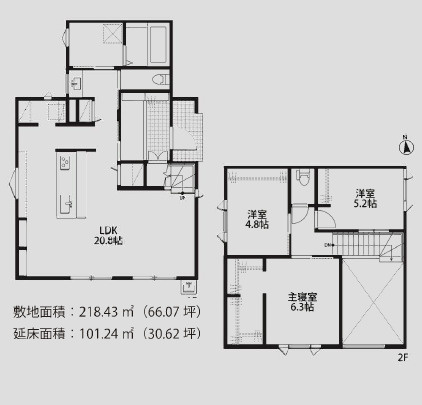 シャルムコート西区役所12号棟の間取り