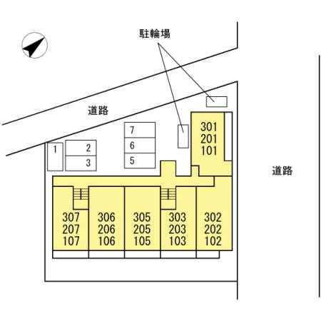 メゾンルミエールの区画図